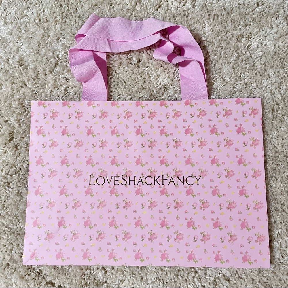 NEW LOVESHACKFANCY BAG Favorite Sunset Ibiza Print